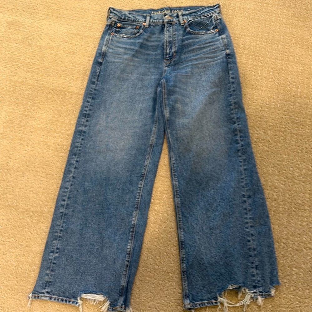 American Eagle Super High-Rise Baggy Wide Leg